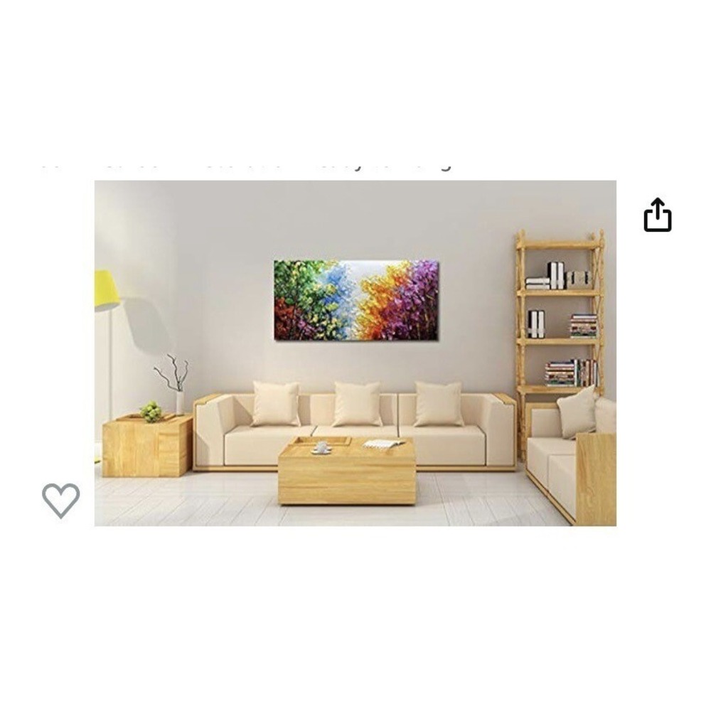 V-inspire Art,30x60 L Inch Modern Abstract Hand-Painted‎ Oil Painting